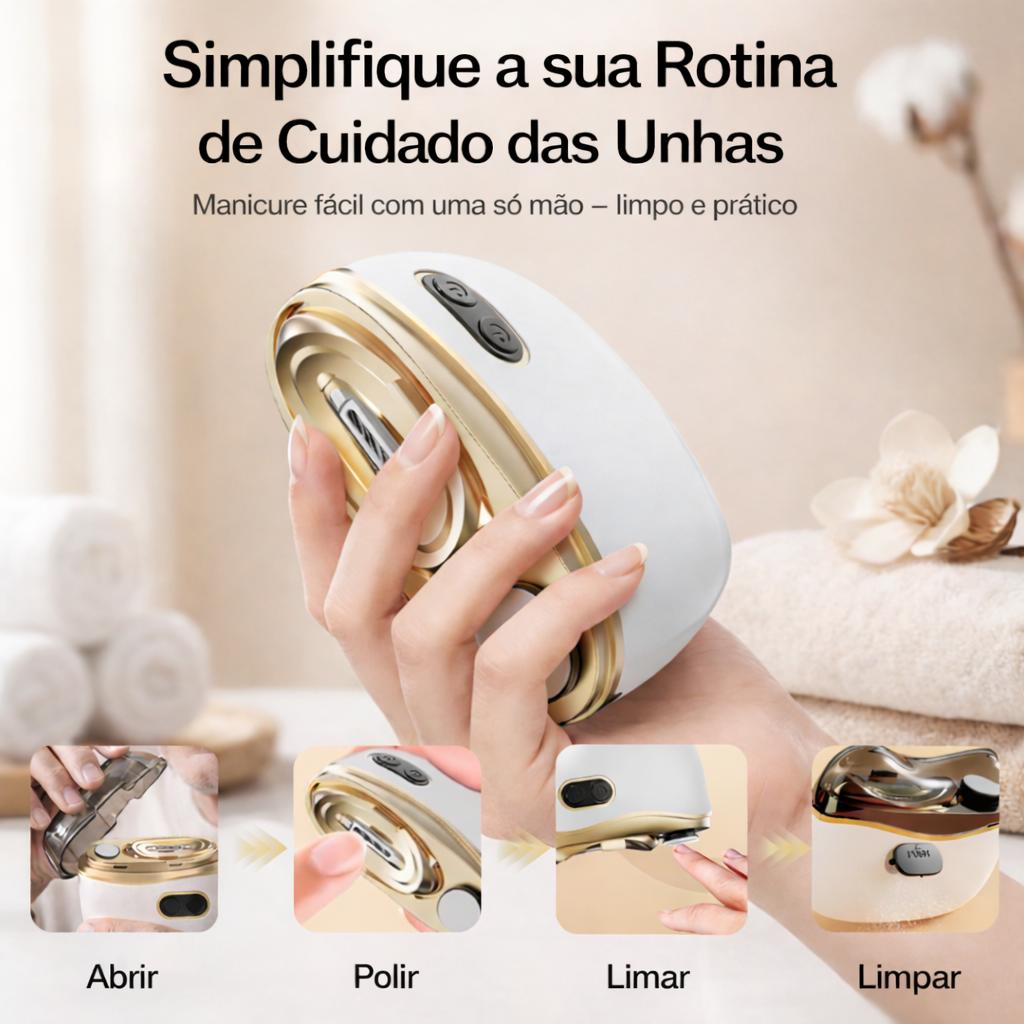 ✨Cortador e polidor de unhas elétrico 2 em 1✨